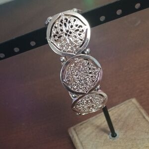 Elegant Rose Gold Filigree Bracelet